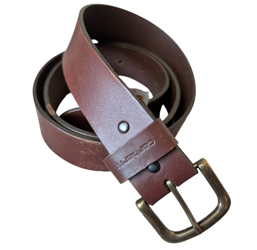 Carhartt 2201 Brown Leather Belt Mens Size 40